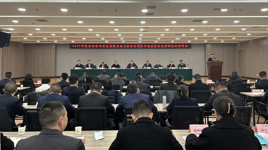 PP电子平台集团党委召开2023年党组织书记抓基层党建述职评议会